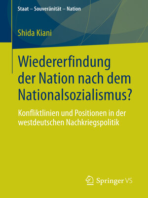 cover image of Wiedererfindung der Nation nach dem Nationalsozialismus?